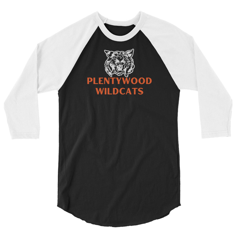 Plentywood Wildcats Raglan 3/4 Sleeve Shirt