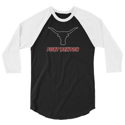 Fort Benton Longhorns 3/4 Sleeve Raglan Shirt