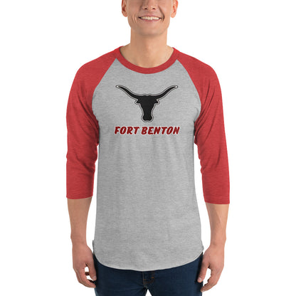 Fort Benton Longhorns 3/4 Sleeve Raglan Shirt