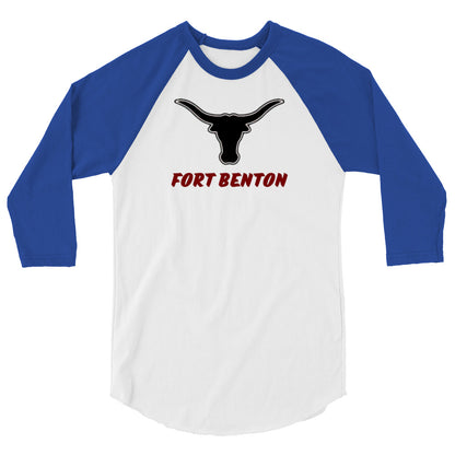 Fort Benton Longhorns 3/4 Sleeve Raglan Shirt