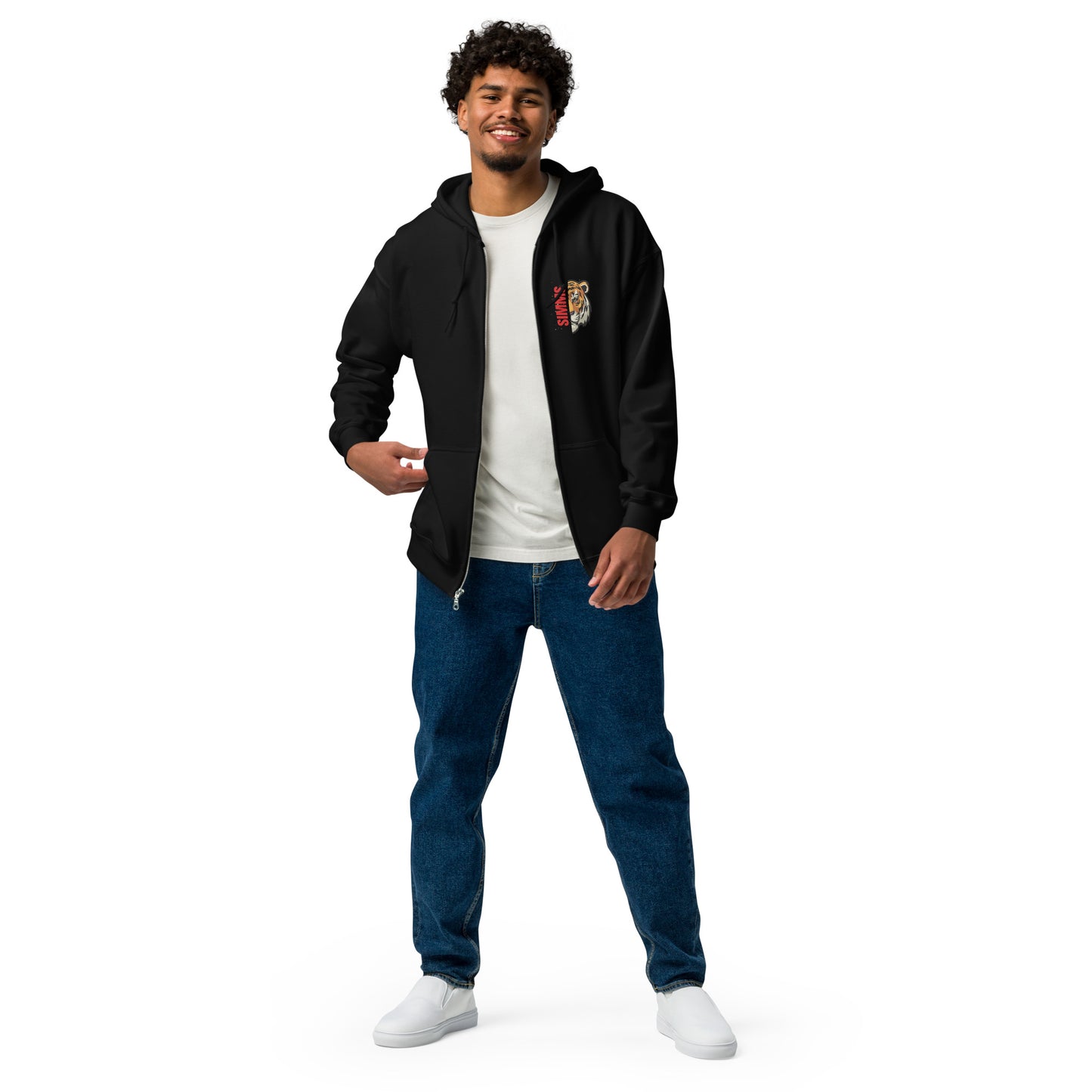 Simms Tigers Unisex Zip Hoodie