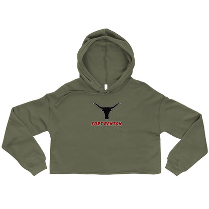 Fort Benton Longhorns Crop Hoodie