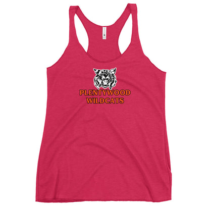 Plentywood Wildcats Women's Racerback Tank